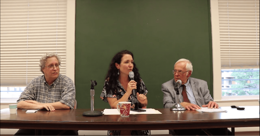 ROCLA Nicaragua Debate - Panelists sitting at table