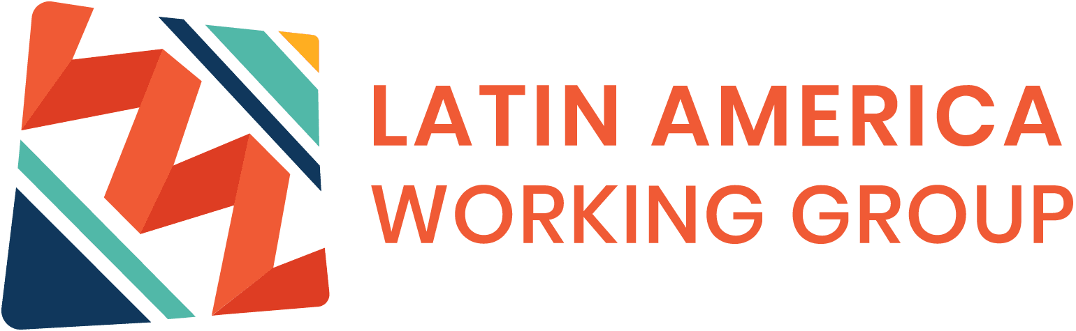 Latin America Working Group Logo with words of organization