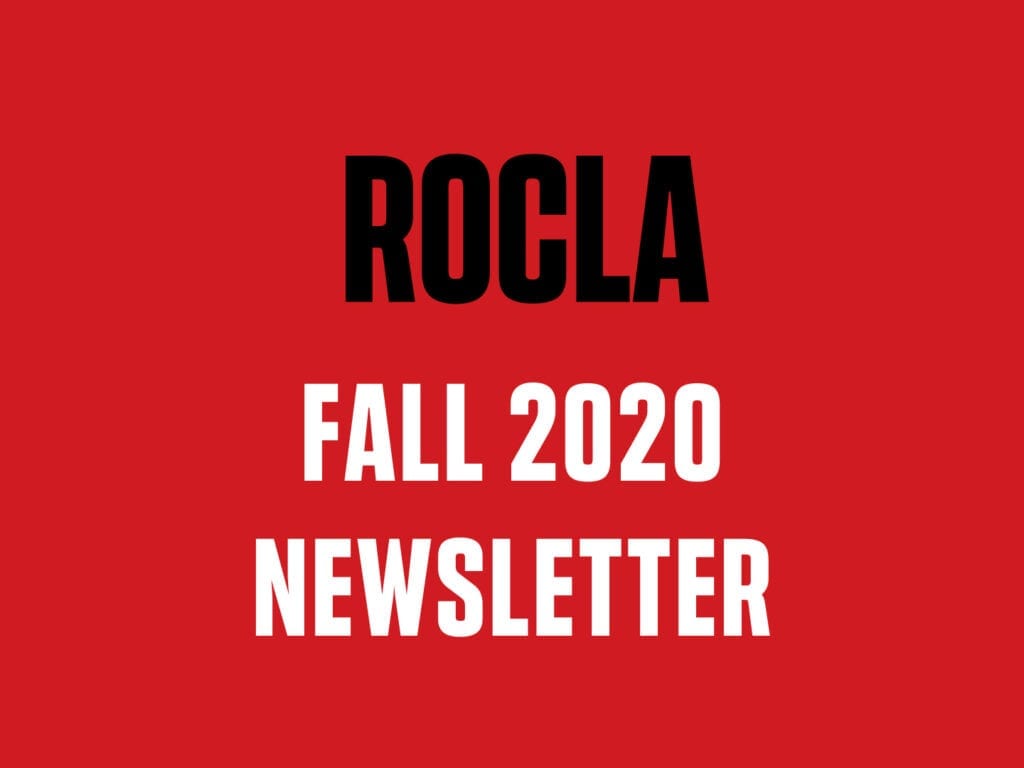 ROCLA Fall 2020 Newsletter