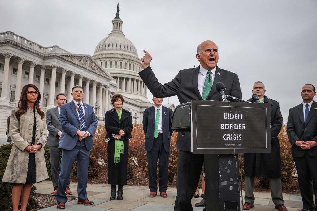 Rep. Louie Gohmert, R-Texas, speaks during a news conference with members of the House Freedom Caucus about immigration on the U.S.