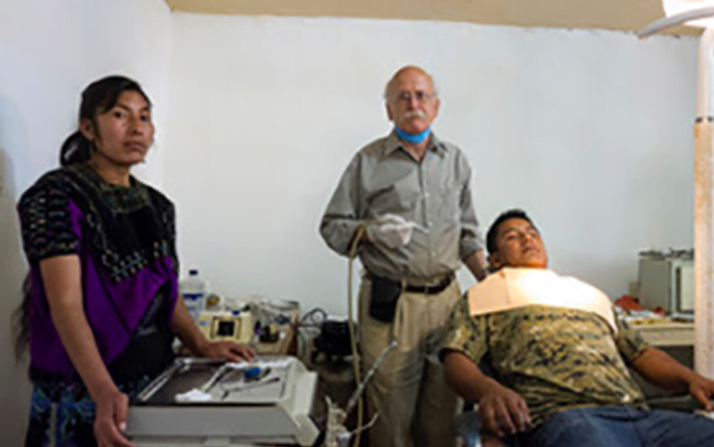 Tom with patient - Chiapas Dental clinic